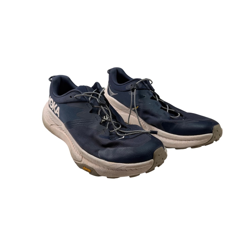 HOKA Transport Men's Size 10.5 Navy Blue Cordura Walking Hiking Shoes